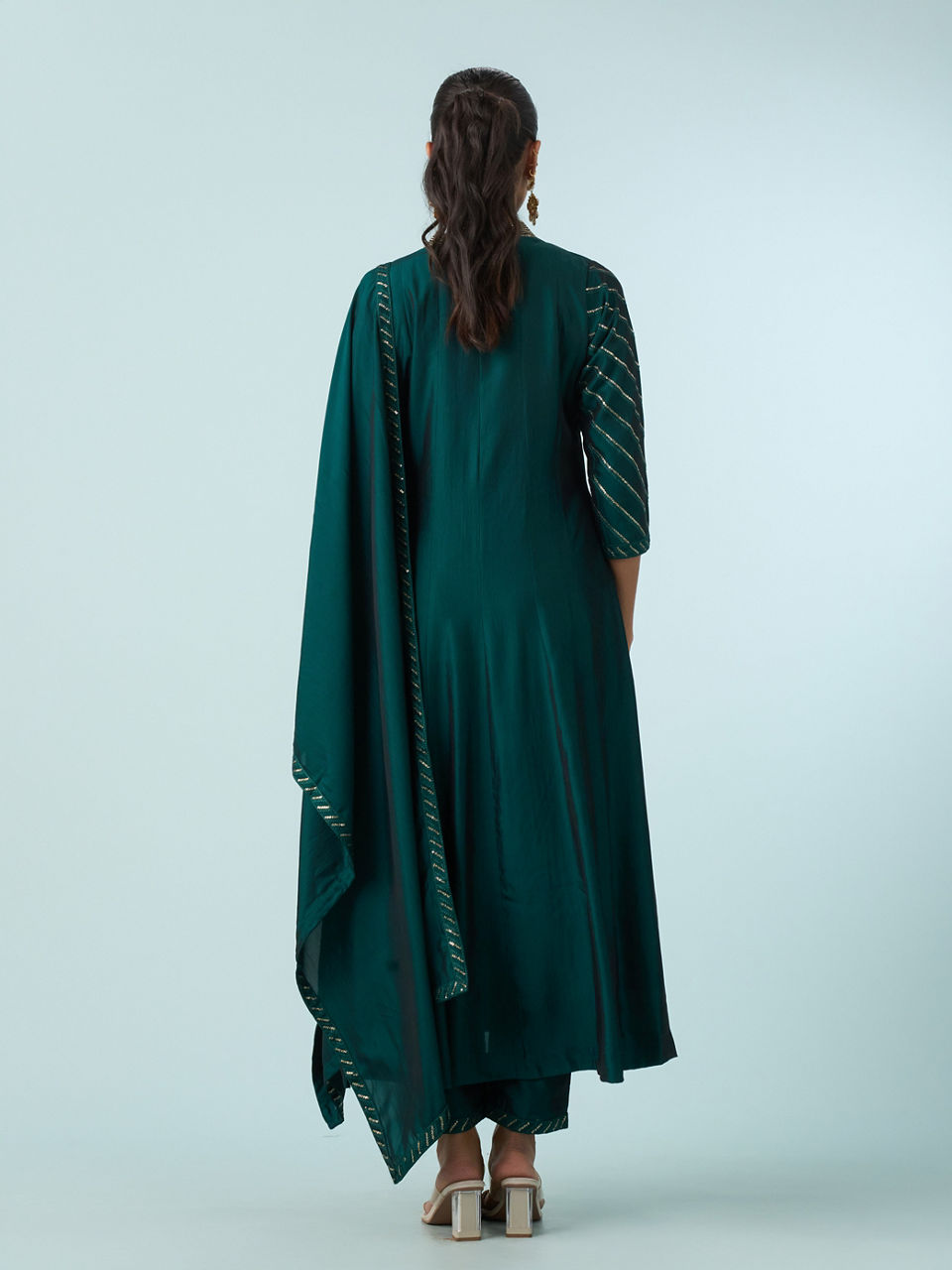 Mohey Women Emerald Glory Anarkali Suit