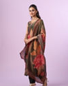 Mohey Women Emerald Splendour Straight Suit