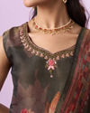 Mohey Women Emerald Splendour Straight Suit