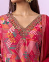 Mohey Women Ravishing Pink Stitched Suit
