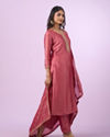 Mohey Women Dusty Pink Elegance Straight Suits