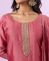 Mohey Women Dusty Pink Elegance Straight Suits