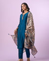 Mohey Women Enchanting Blue Straight Suit