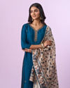 Mohey Women Enchanting Blue Straight Suit