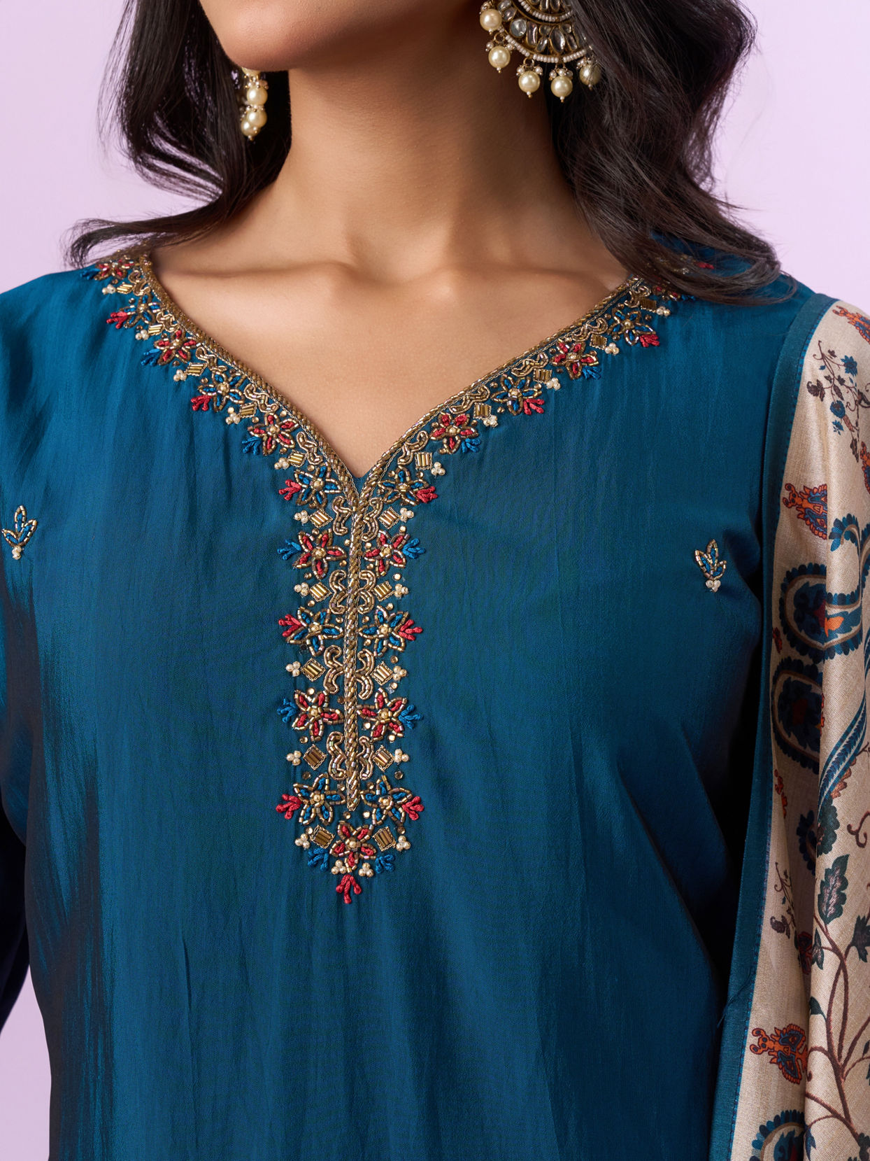 Mohey Women Enchanting Blue Straight Suit