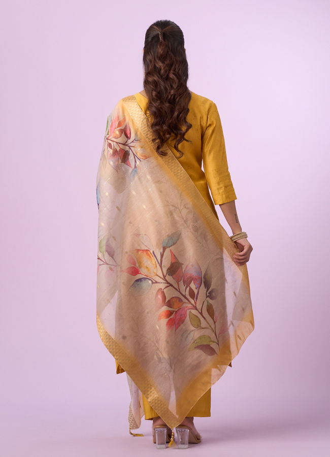 Mohey Women Resplendent Yellow Straight Suit