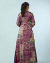 Mohey Women Enthralling Wine Georgette Indo Western