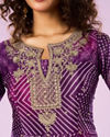 Mohey Women Purple Elegance Palazzo Suit