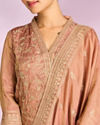 Mohey Women Enchanting Peach Straight Suit Set