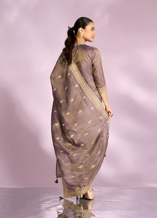 Mohey Women Purple Regalia Straight Suit