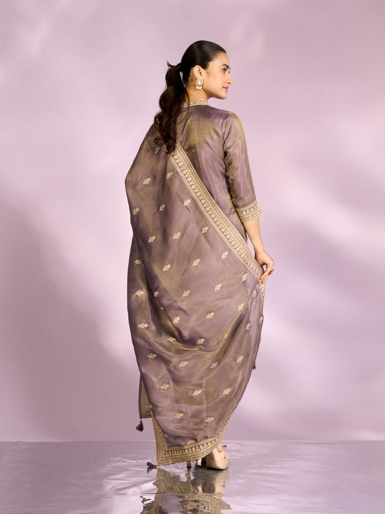 Mohey Women Purple Regalia Straight Suit