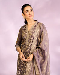 Mohey Women Purple Regalia Straight Suit