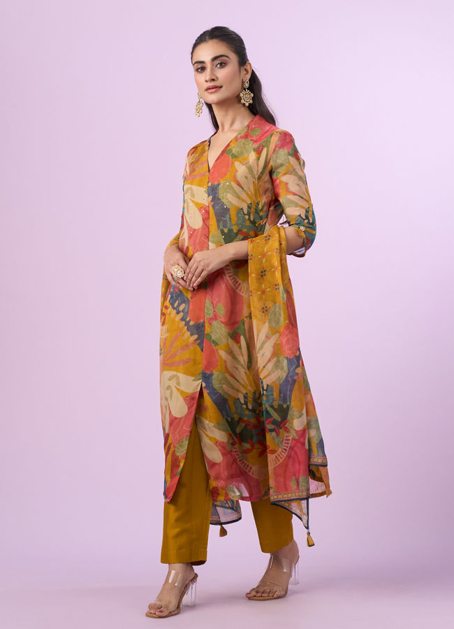 Mohey Women Mustard Yellow Glory Straight Suit