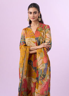 Mohey Women Mustard Yellow Glory Straight Suit