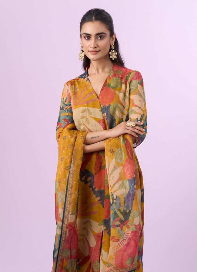 Mohey Women Mustard Yellow Glory Straight Suit
