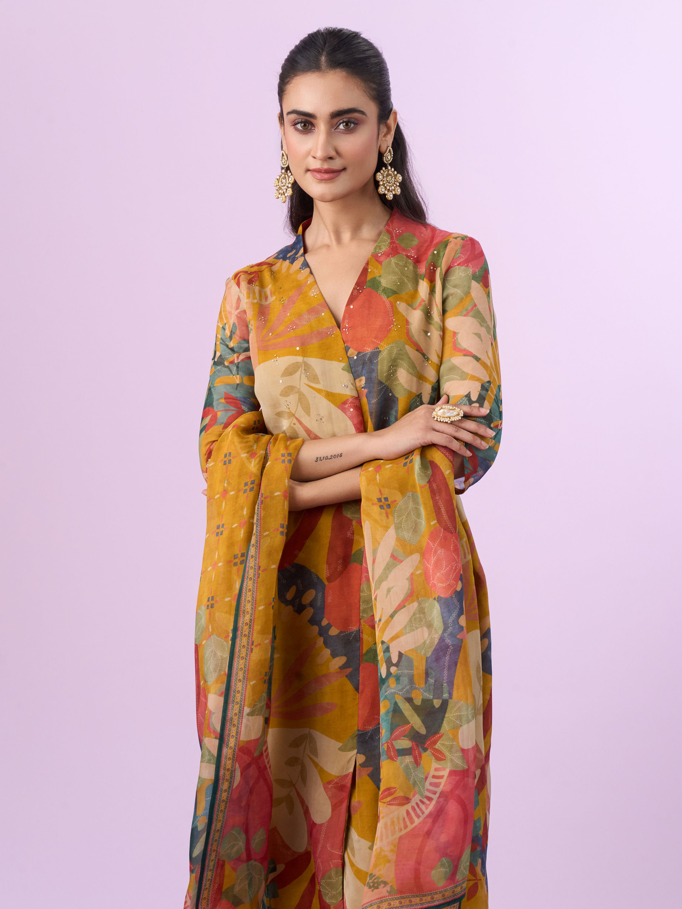 Mohey Women Mustard Yellow Glory Straight Suit