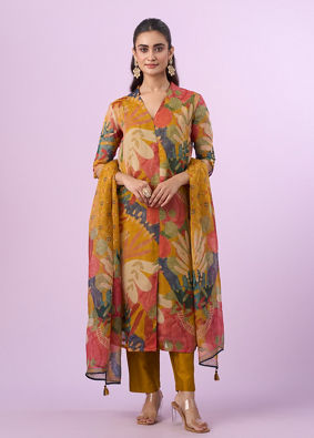Mohey Women Mustard Yellow Glory Straight Suit