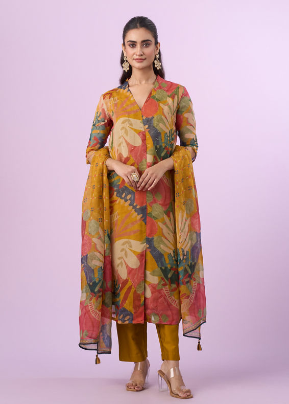 Mohey Women Mustard Yellow Glory Straight Suit