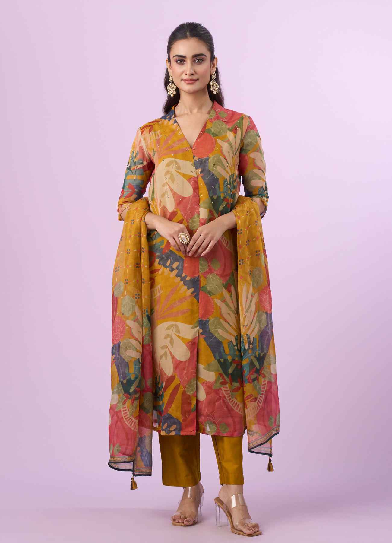 Mohey Women Mustard Yellow Glory Straight Suit