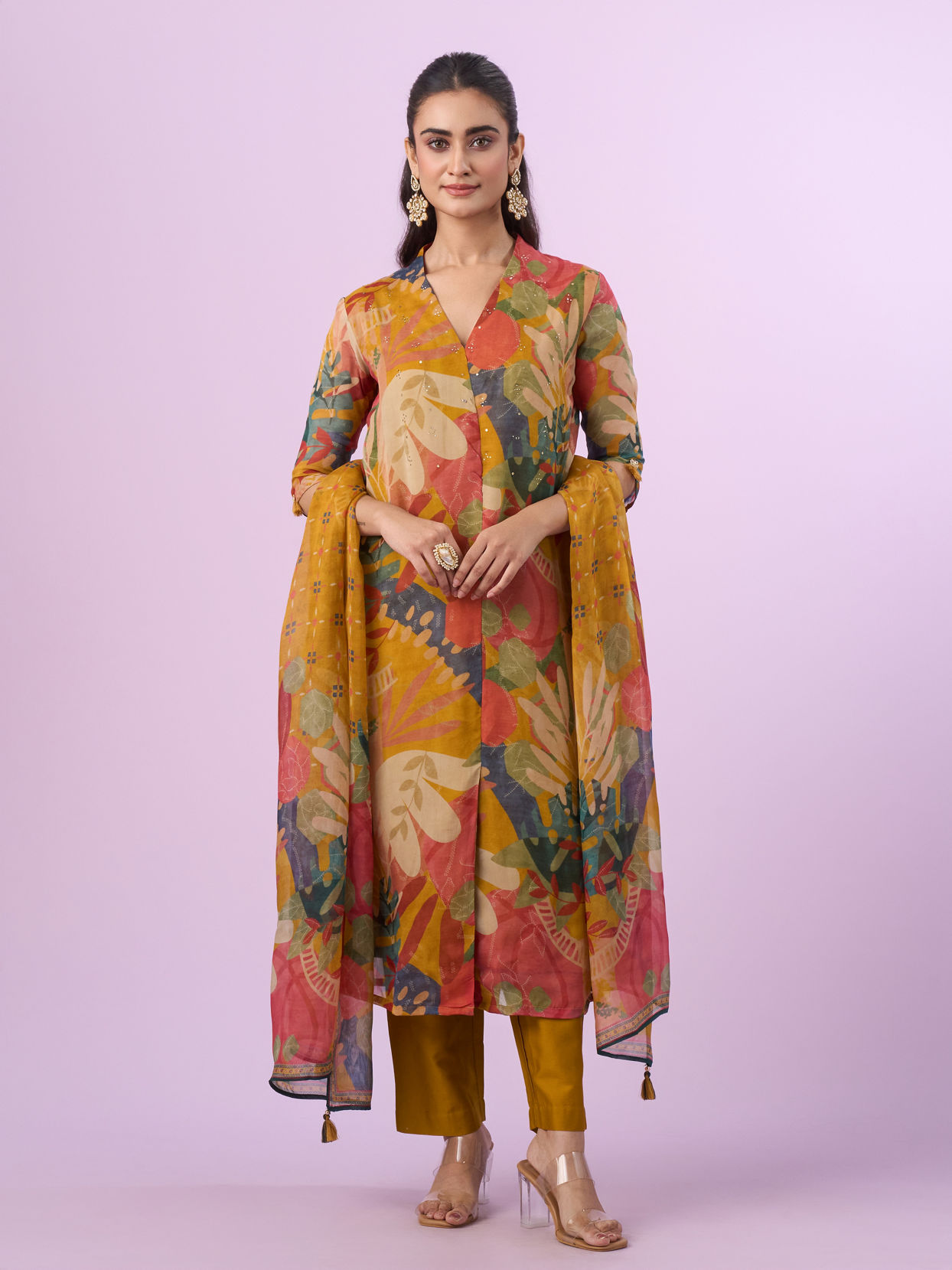Mohey Women Mustard Yellow Glory Straight Suit