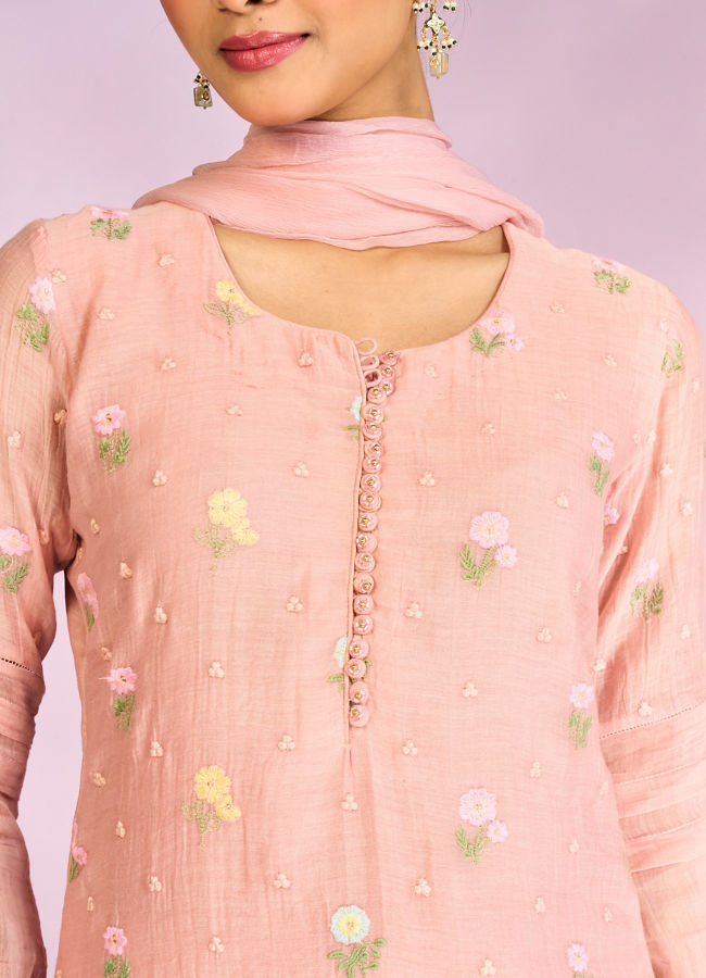 Mohey Women Elegant Light Pink Straight Suit