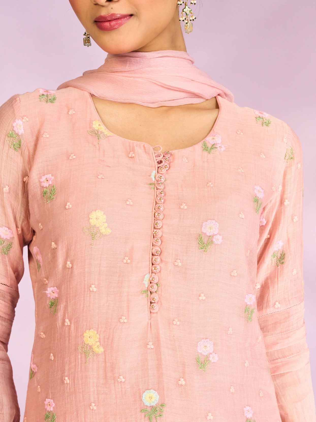Mohey Women Elegant Light Pink Straight Suit