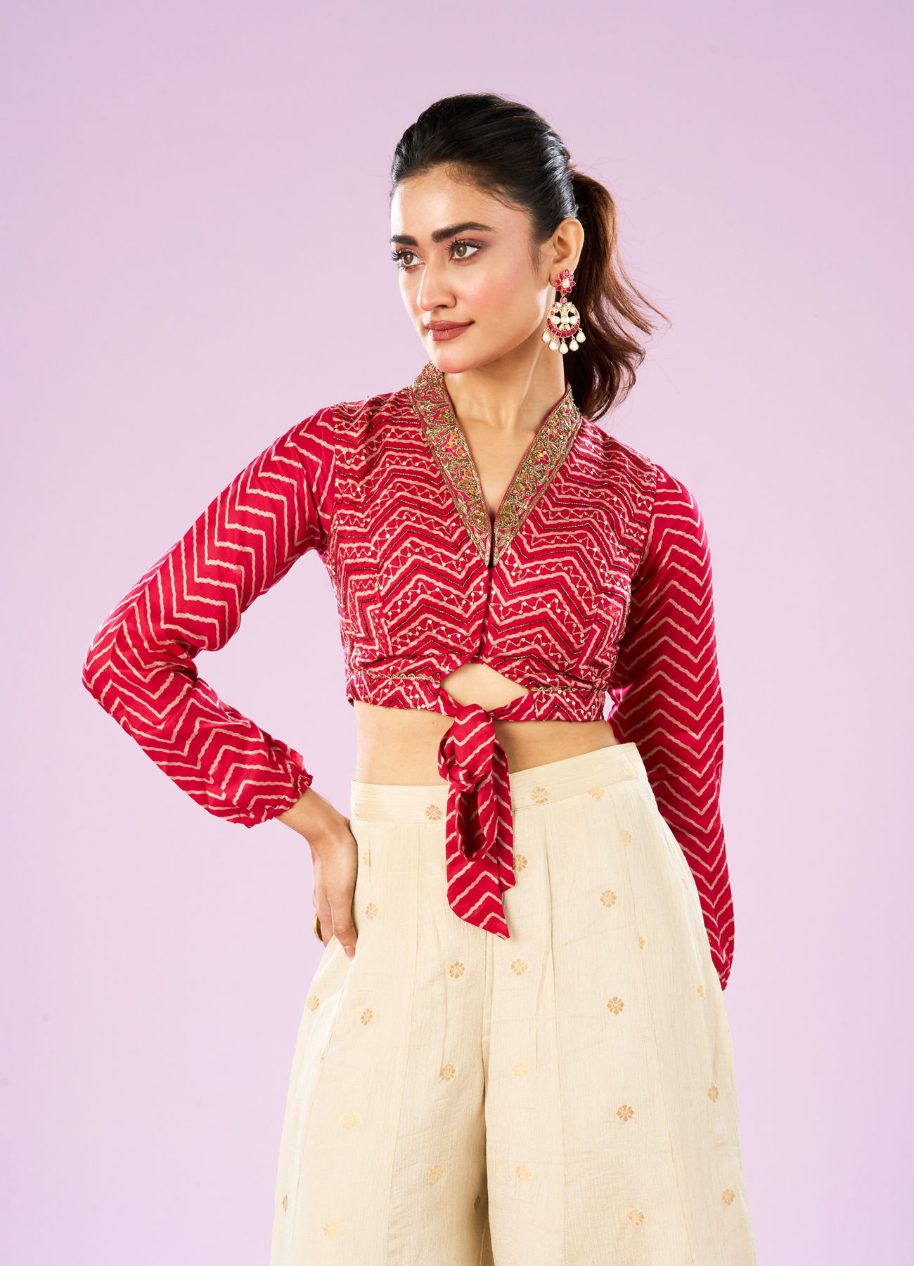 Mohey Women Rani Pink Exuberant Indo Western