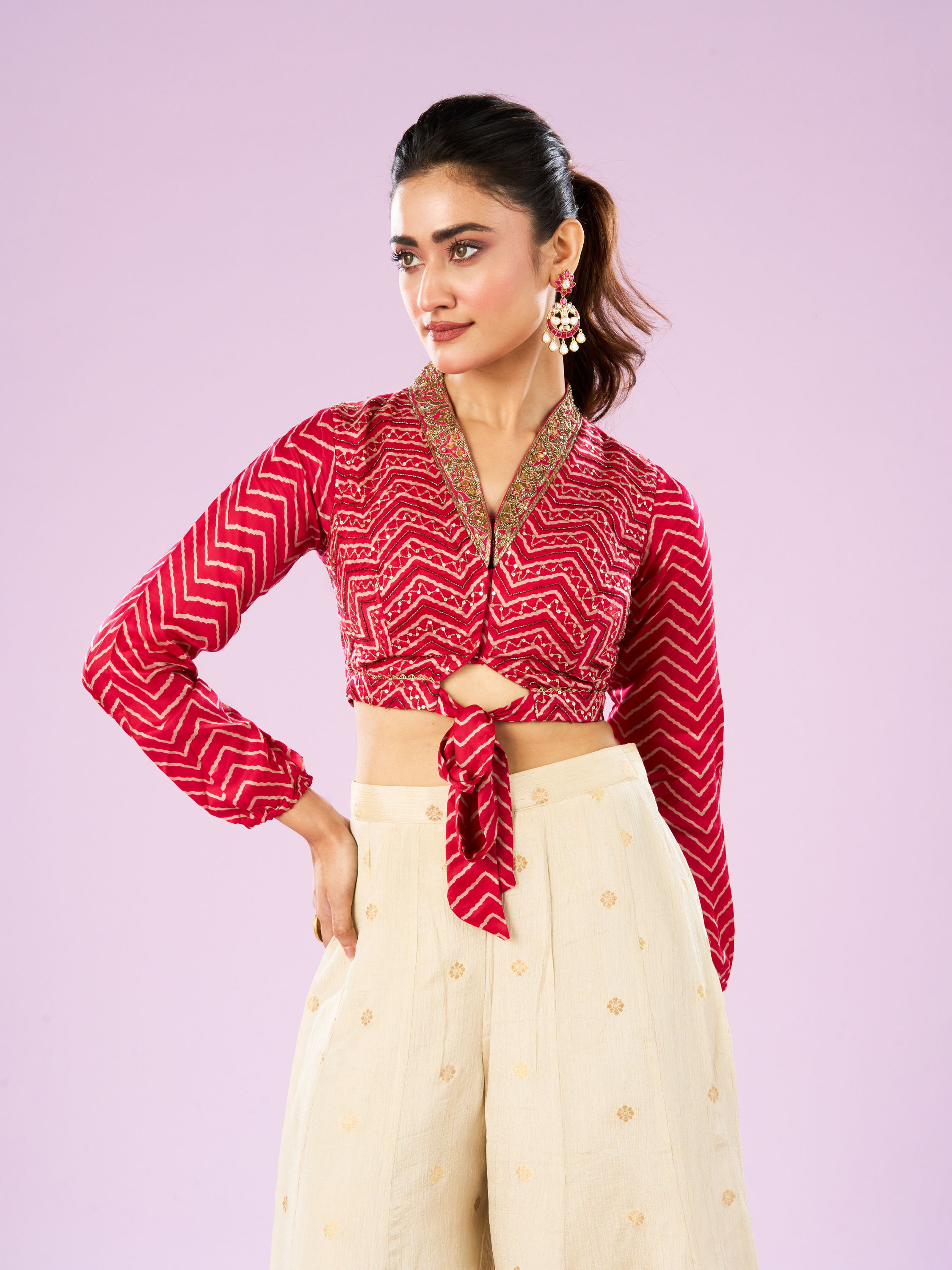 Mohey Women Rani Pink Exuberant Indo Western