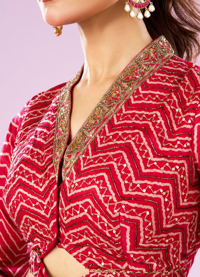 Mohey Women Rani Pink Exuberant Indo Western