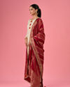 Mohey Women Elegant Cream Traditional Straight Suit