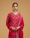 Mohey Women Rani Pink Enchanting Stitched Suit