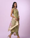Mohey Women Pristine Pista Green Straight Suit