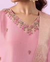 Mohey Women Orchid Pink Art Silk Three Piece Stitched Suit