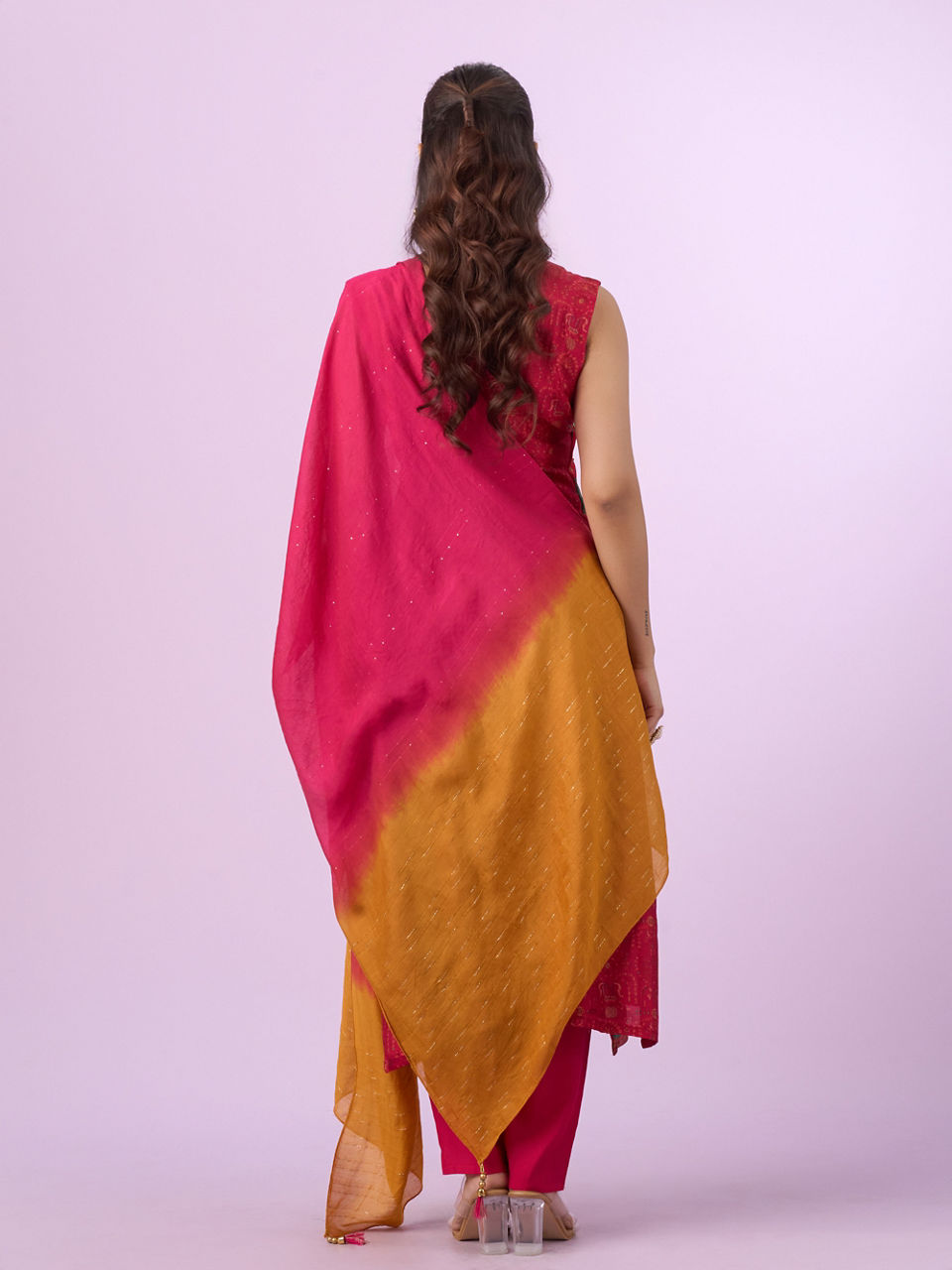 Mohey Women Eternal Radiance Rani Green Stitched Suit