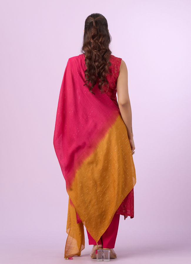 Mohey Women Eternal Radiance Rani Green Stitched Suit