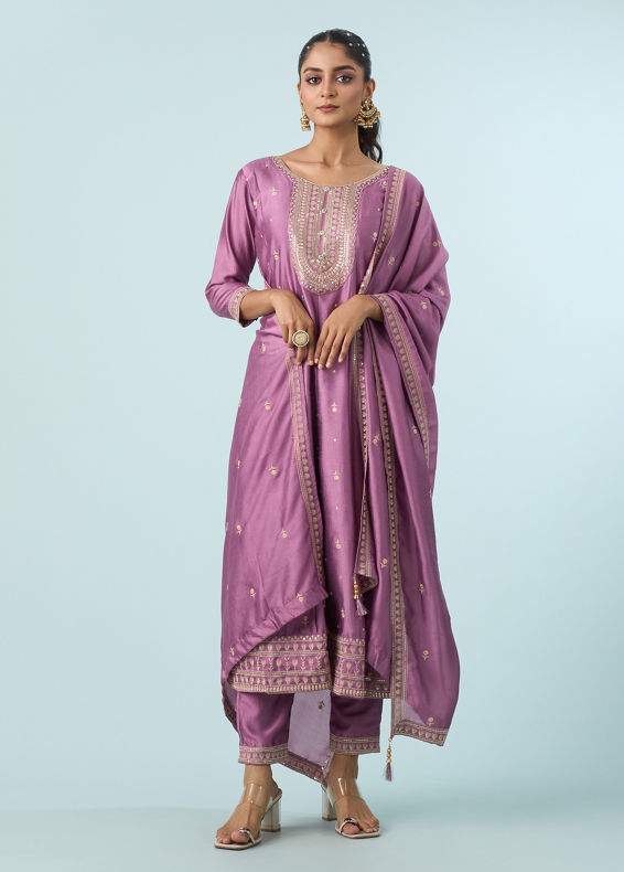 Mohey Women Purple Radiance Anarkali Suit