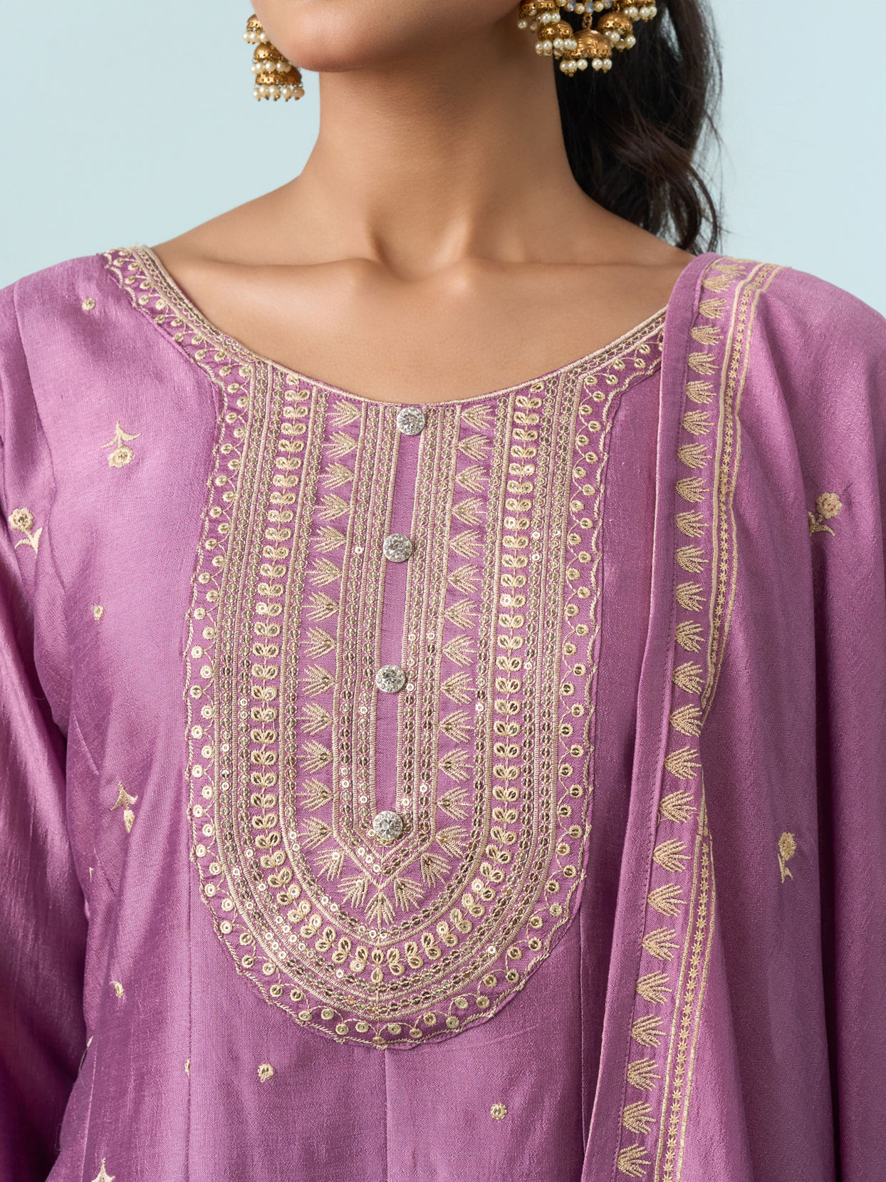 Mohey Women Purple Radiance Anarkali Suit
