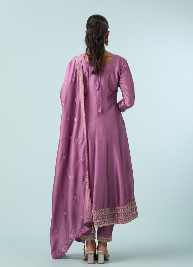 Mohey Women Purple Radiance Anarkali Suit