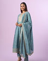 Mohey Women Light Blue Anarkali Suit