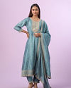 Mohey Women Light Blue Anarkali Suit