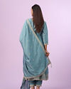Mohey Women Light Blue Anarkali Suit