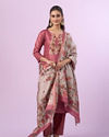 Mohey Women Dusty Pink Elegance Straight Suit