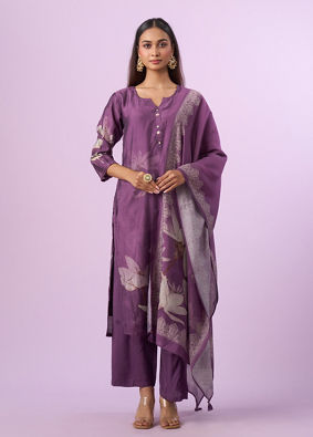 Mohey Women Purple Majesty Straight Suit