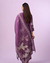 Mohey Women Purple Majesty Art Silk Straight Suit