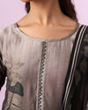 Mohey Women Grey Elegance Straight Suit