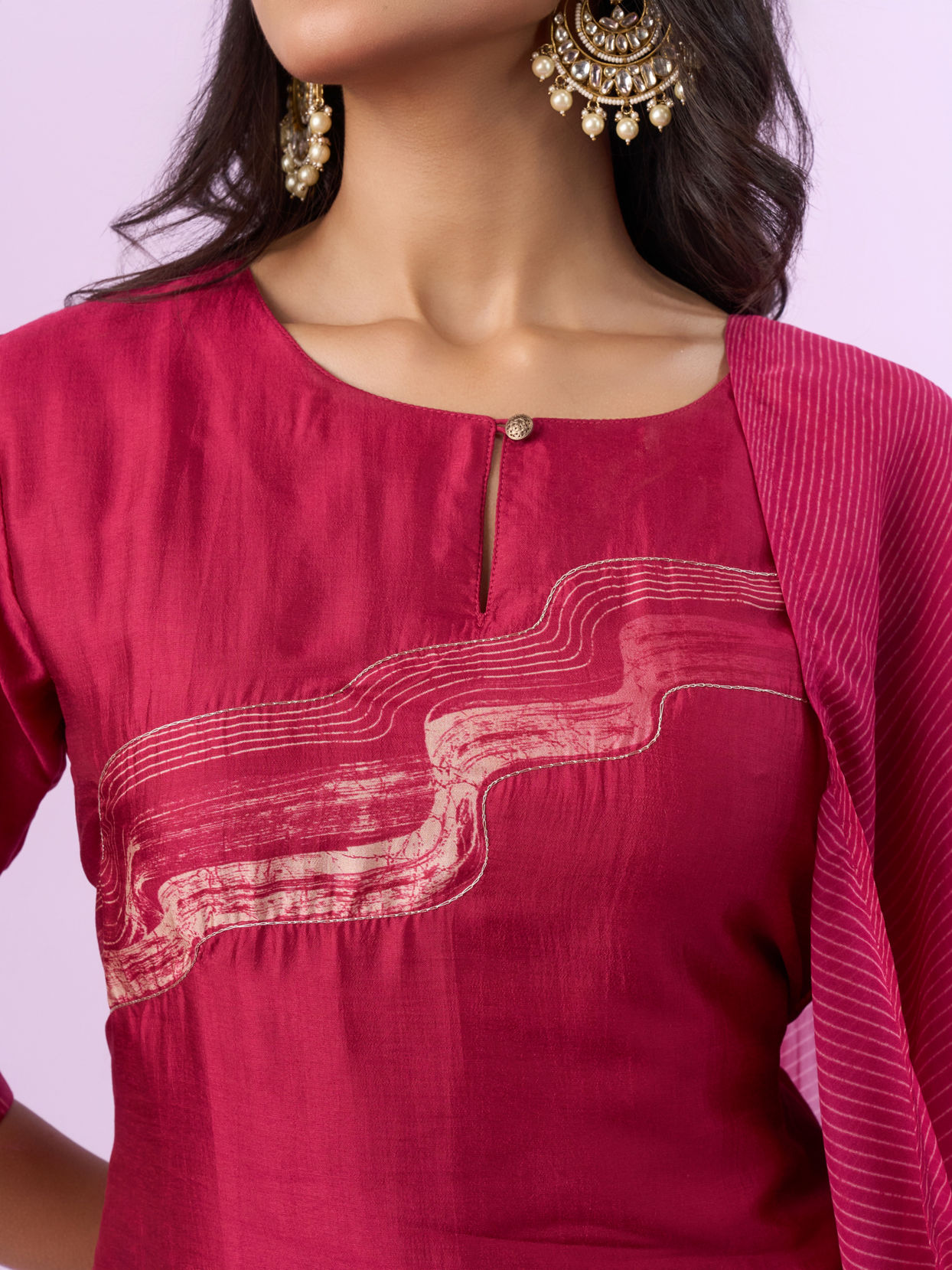 Mohey Women Coral Elegance Straight Suit