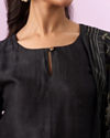 Mohey Women Elegant Onyx Black Straight Suit
