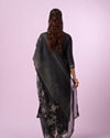 Mohey Women Elegant Onyx Black Straight Suit