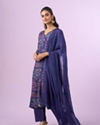 Mohey Women Purple Straight Suit