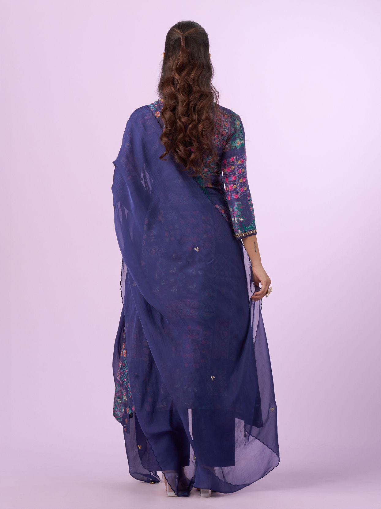 Mohey Women Purple Straight Suit